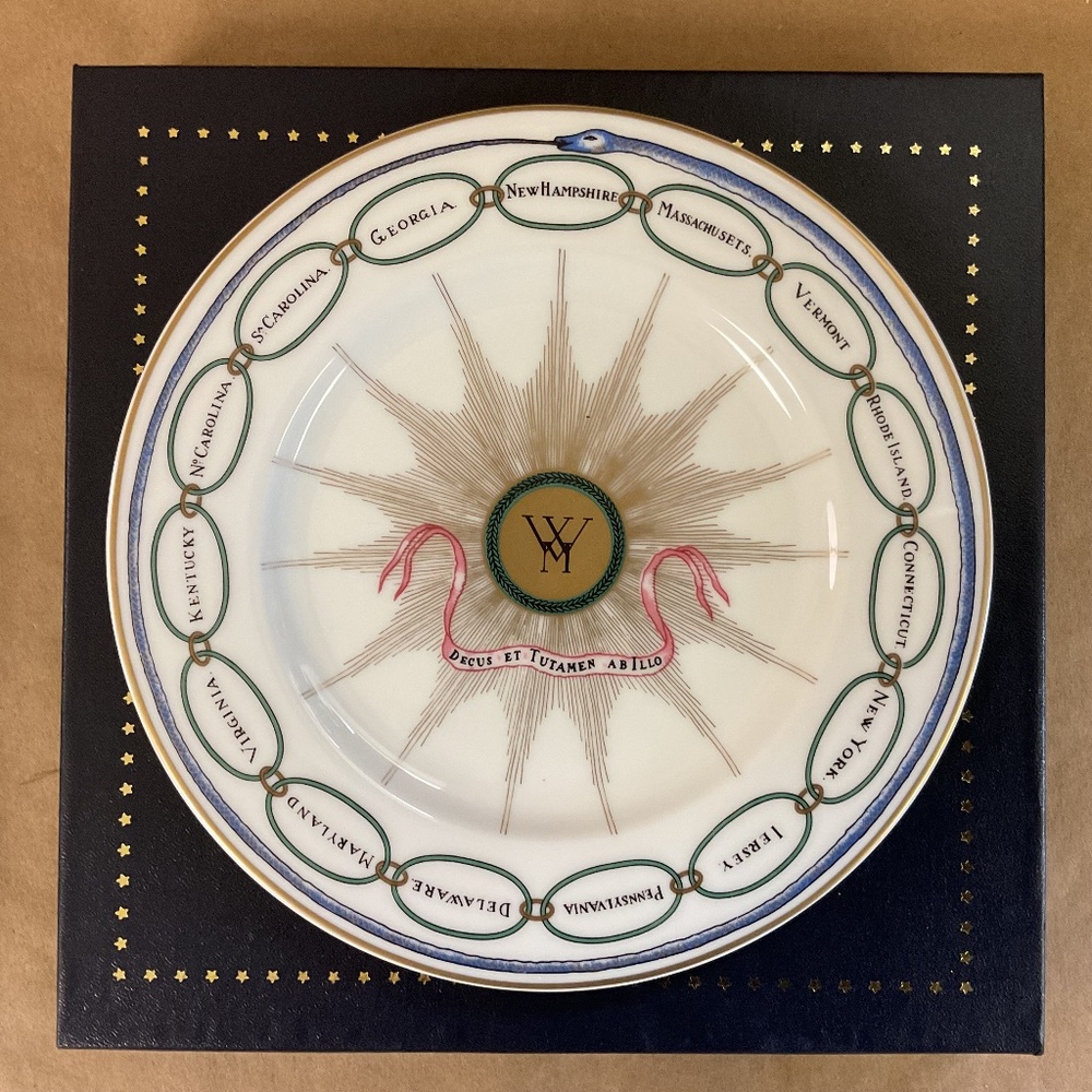 White House Dessert Collection George Washington 7.5" Collector Limited Plate